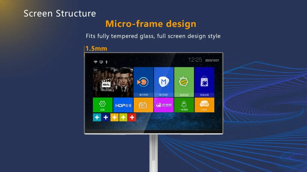 2k screen smart touch screen AI voice Control eye protection 32 micro frame design
