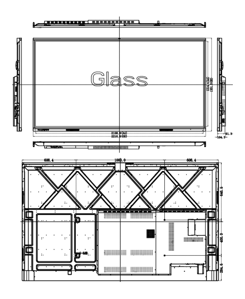 一体化智能白板Pro结构
