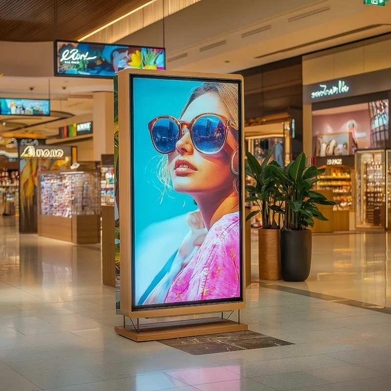 LCD digital signage at shopping mall