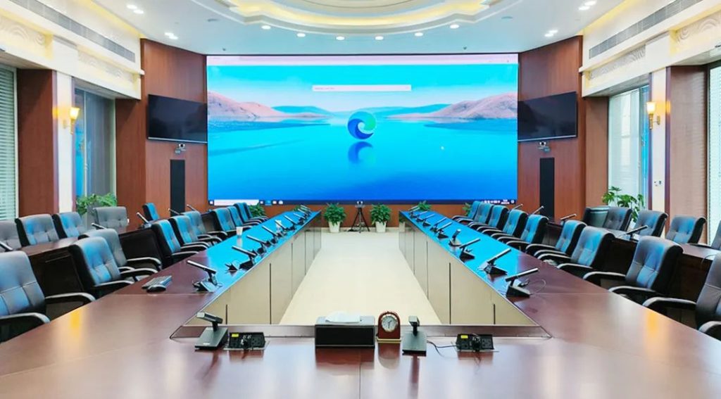 LED Display At Meeting Room
