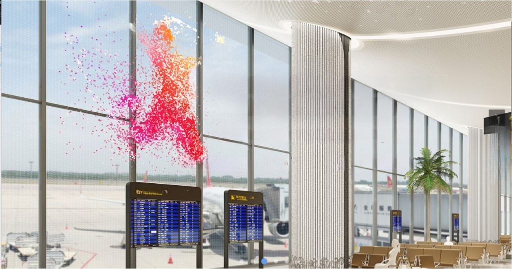 LED Smart Glass At AirPort