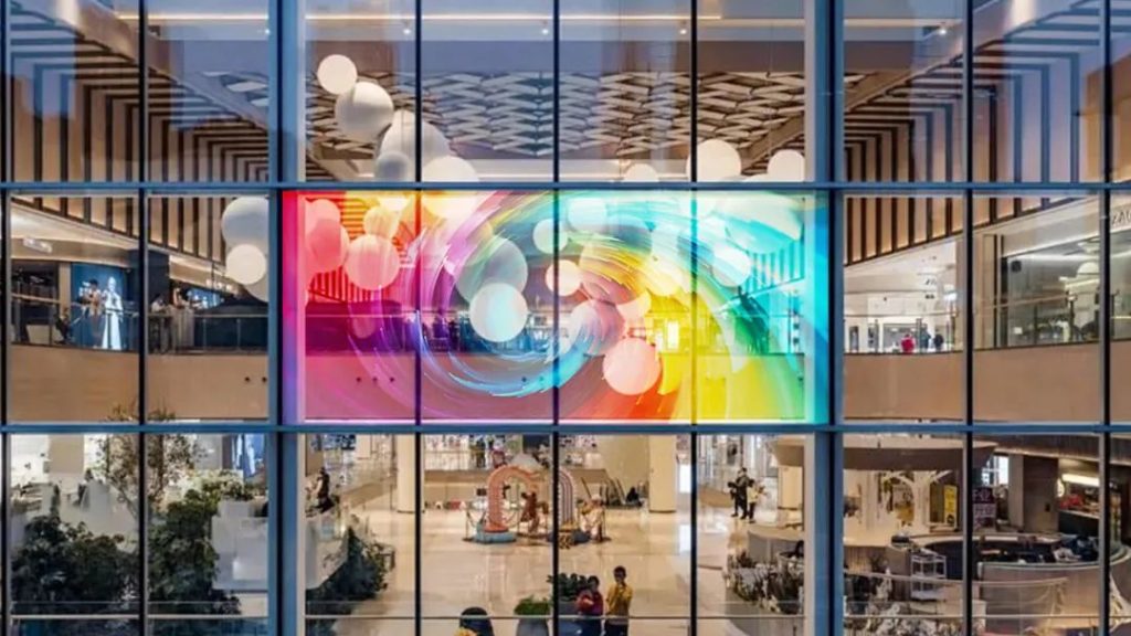 LED HOLO display transparent screen Showcase